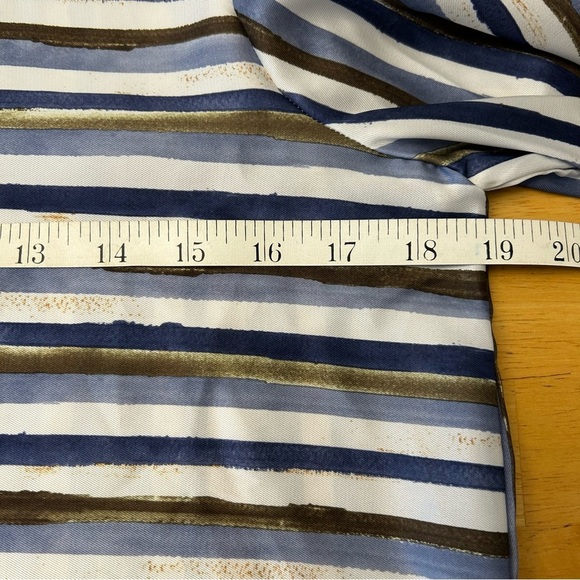 ZARA Striped Mix Print Satin-Feel Blouse - Picture 9 of 11